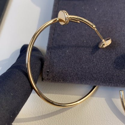 [⭐Renara]JUSTE EARRINGS GOLD DIAMONDS 1.8MM