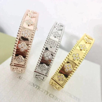 [⭐Renara]CLOVER BRACELET 8MM DIAMONDS