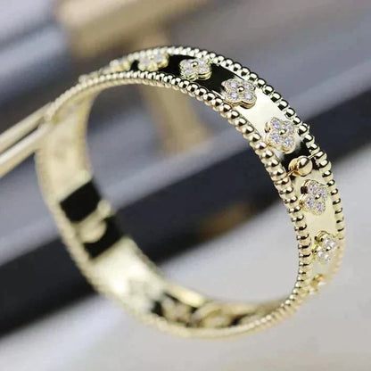 [⭐Renara]CLOVER BRACELET 8MM DIAMONDS