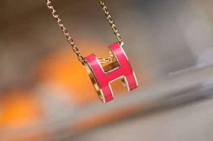 [⭐Renara]POP H PEDANT PINK GOLD
