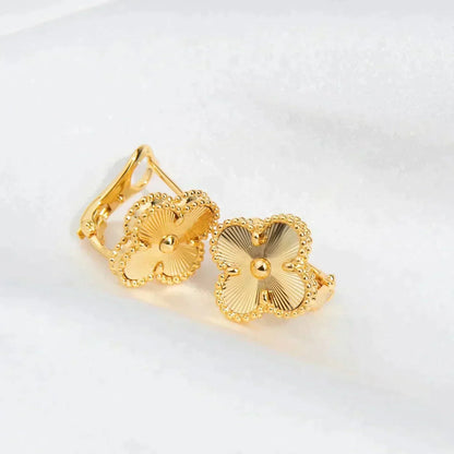 [⭐Renara]CLOVER MEDIUM 1 MOTIFS LASER EARRINGS