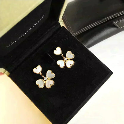 [⭐Renara]CLOVER SWEET WHITE MOP EARRINGS