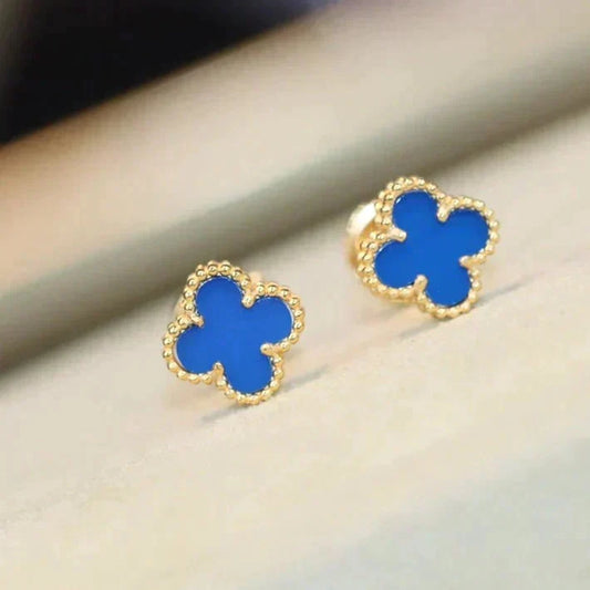 [⭐Renara]CLOVER MINI 9.5MM TURQUOISE EARRINGS