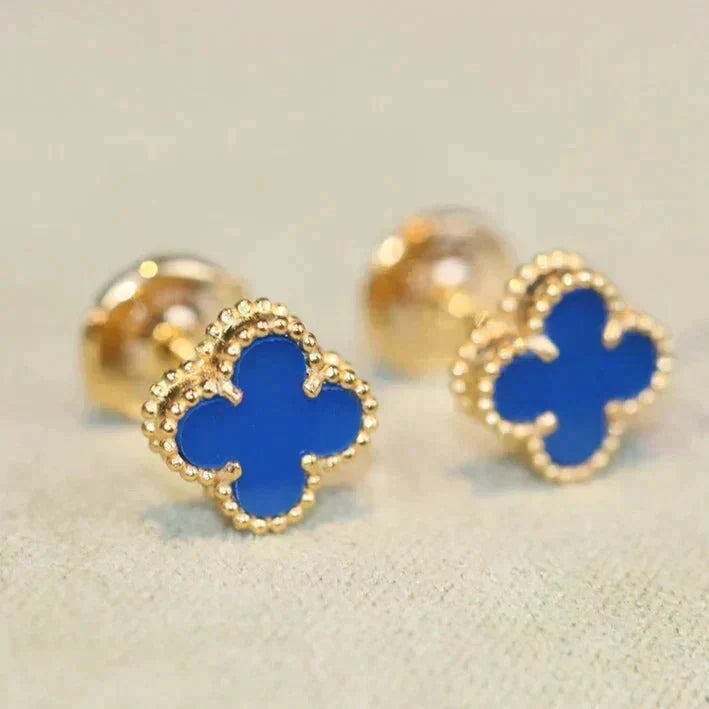 [⭐Renara]CLOVER MINI 9.5MM TURQUOISE EARRINGS