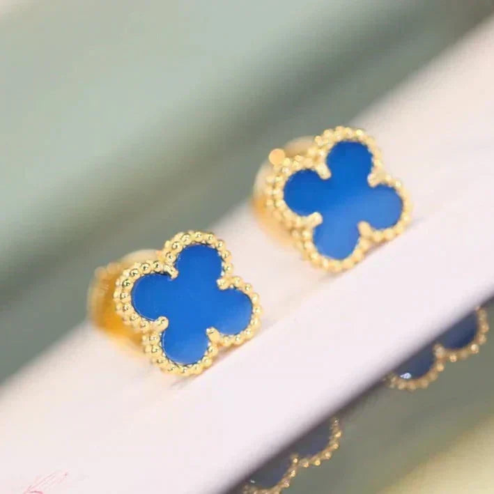 [⭐Renara]CLOVER MINI 9.5MM TURQUOISE EARRINGS