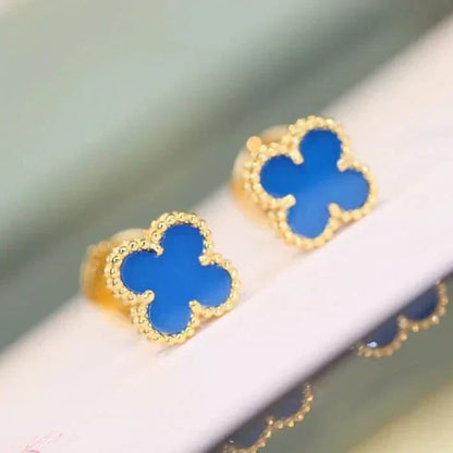 [⭐Renara]CLOVER MINI 9.5MM TURQUOISE EARRINGS