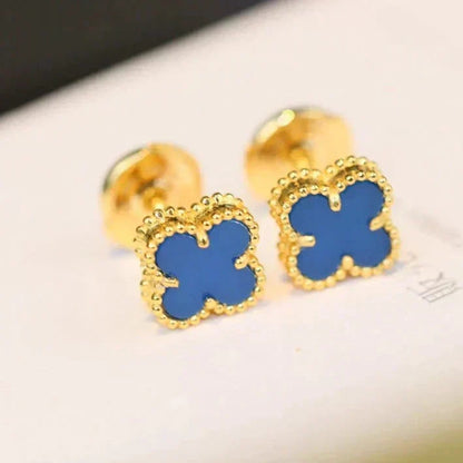 [⭐Renara]CLOVER MINI 9.5MM TURQUOISE EARRINGS