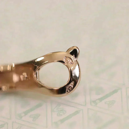 [⭐Renara]CLOVER MEDIUM 1 MOTIFS FUll DIAMOND EARRINGS