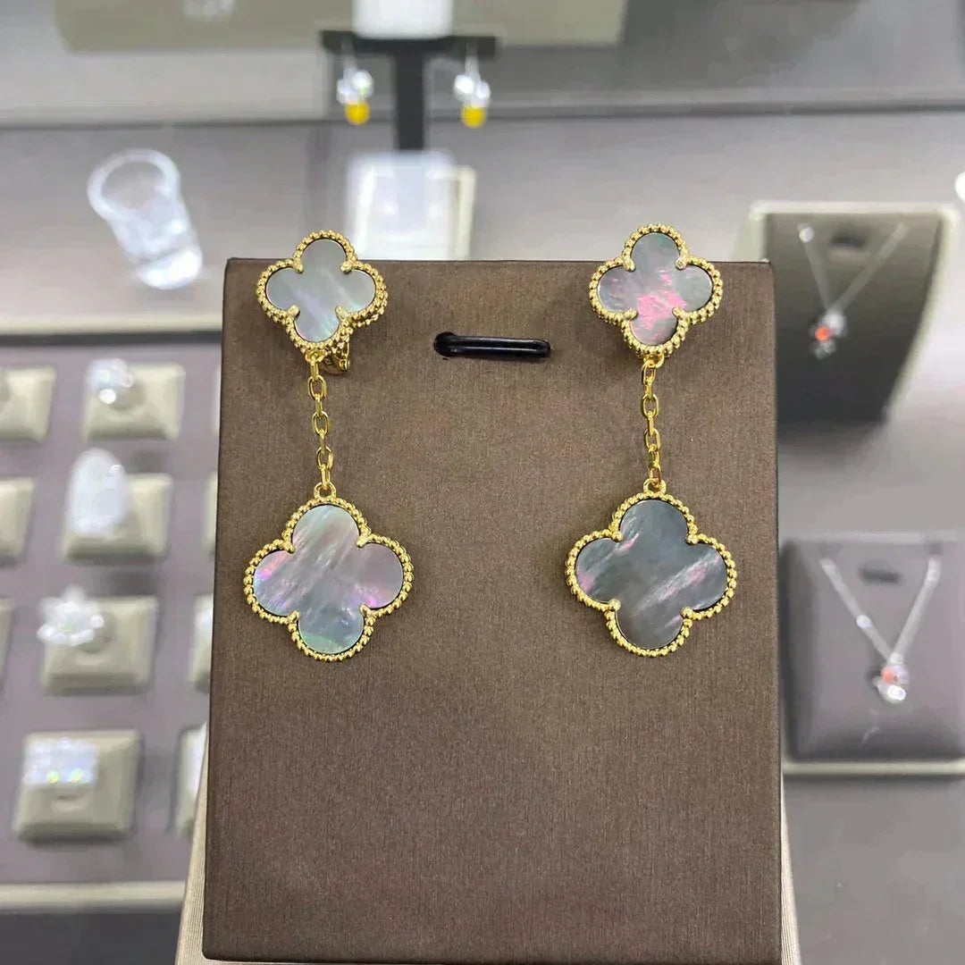 [⭐Renara]CLOVER 2 MOTIFS  EARRINGS (MULTIPLE CHOICESC