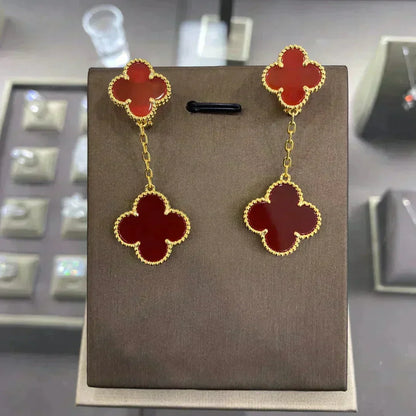 [⭐Renara]CLOVER 2 MOTIFS  EARRINGS (MULTIPLE CHOICESC