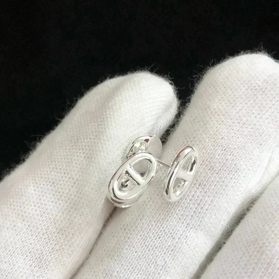 [⭐Renara]CHAINE SMALL EARRINGS GOLD AND SILVER