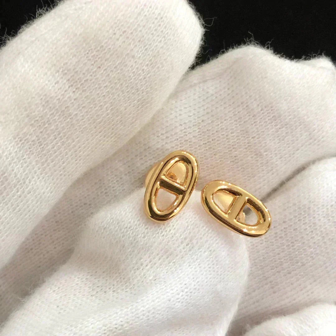 [⭐Renara]CHAINE SMALL EARRINGS GOLD AND SILVER