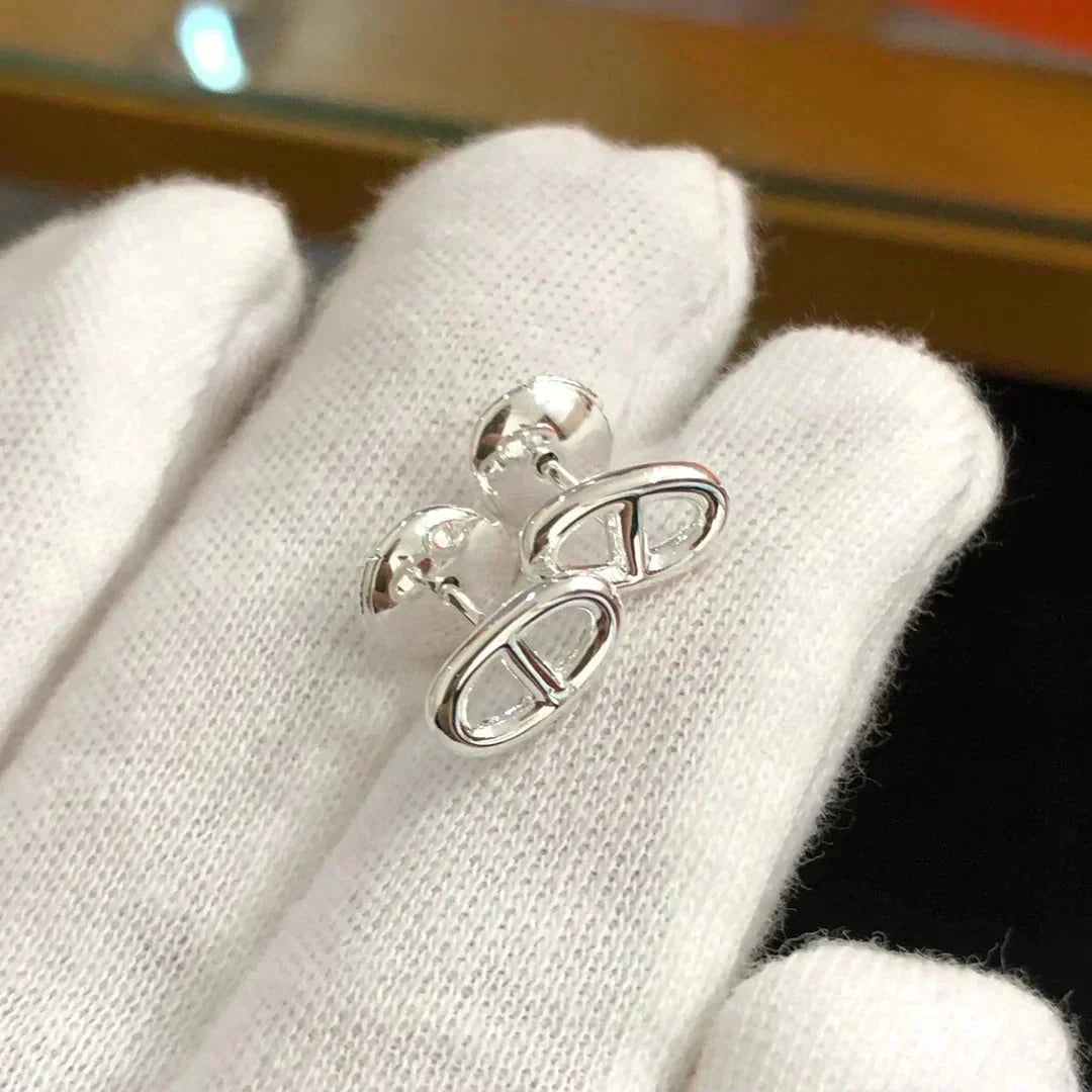 [⭐Renara]CHAINE SMALL EARRINGS GOLD AND SILVER