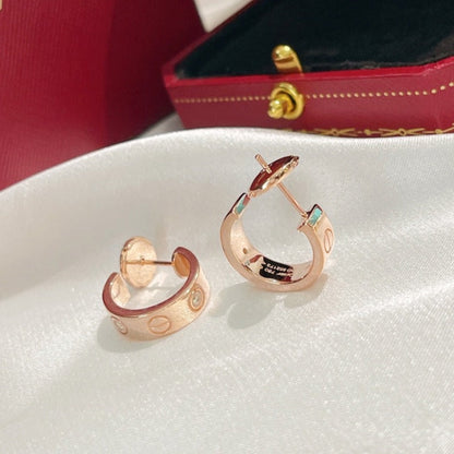 [⭐Renara]LOVE EARRINGS 5.7MM 2 DIAMONDS