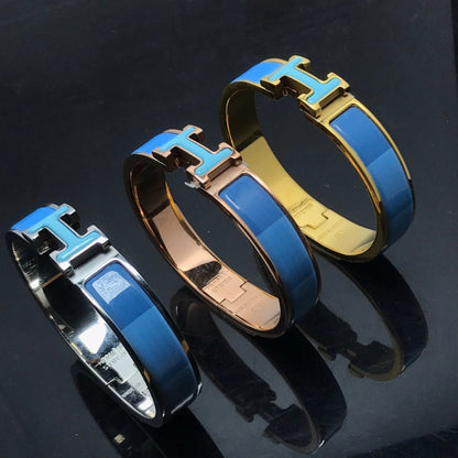 [⭐Renara]H BRACELET BLUE RAINBOW CERAMIC