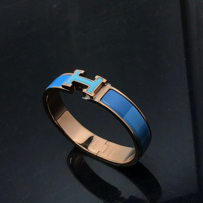 [⭐Renara]H BRACELET BLUE RAINBOW CERAMIC
