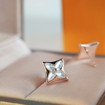 [⭐Renara]STAR MOP PINK GOLD EARRINGS