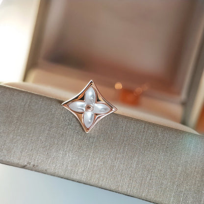 [⭐Renara]STAR MOP PINK GOLD EARRINGS