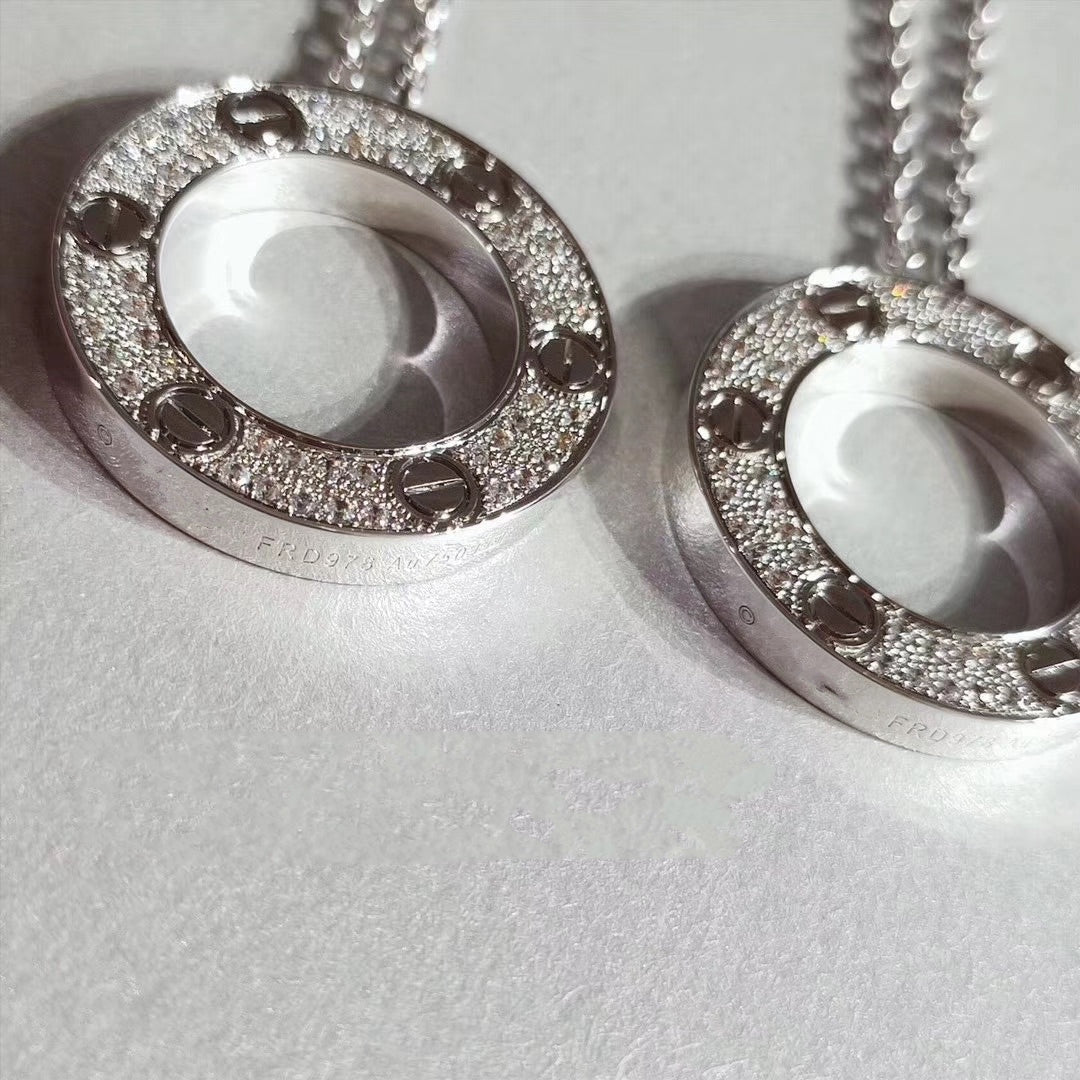 [⭐Renara]LOVE NECKLACE ADJUSTABLE SILVER