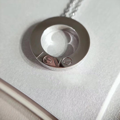 [⭐Renara]LOVE NECKLACE ADJUSTABLE SILVER