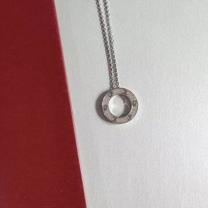 [⭐Renara]LOVE NECKLACE ADJUSTABLE SILVER