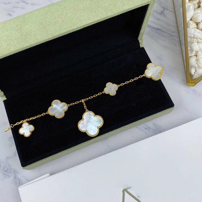 [⭐Renara]MAGIC CLOVER MOP GOLD BRACELET 5 MOTIFS