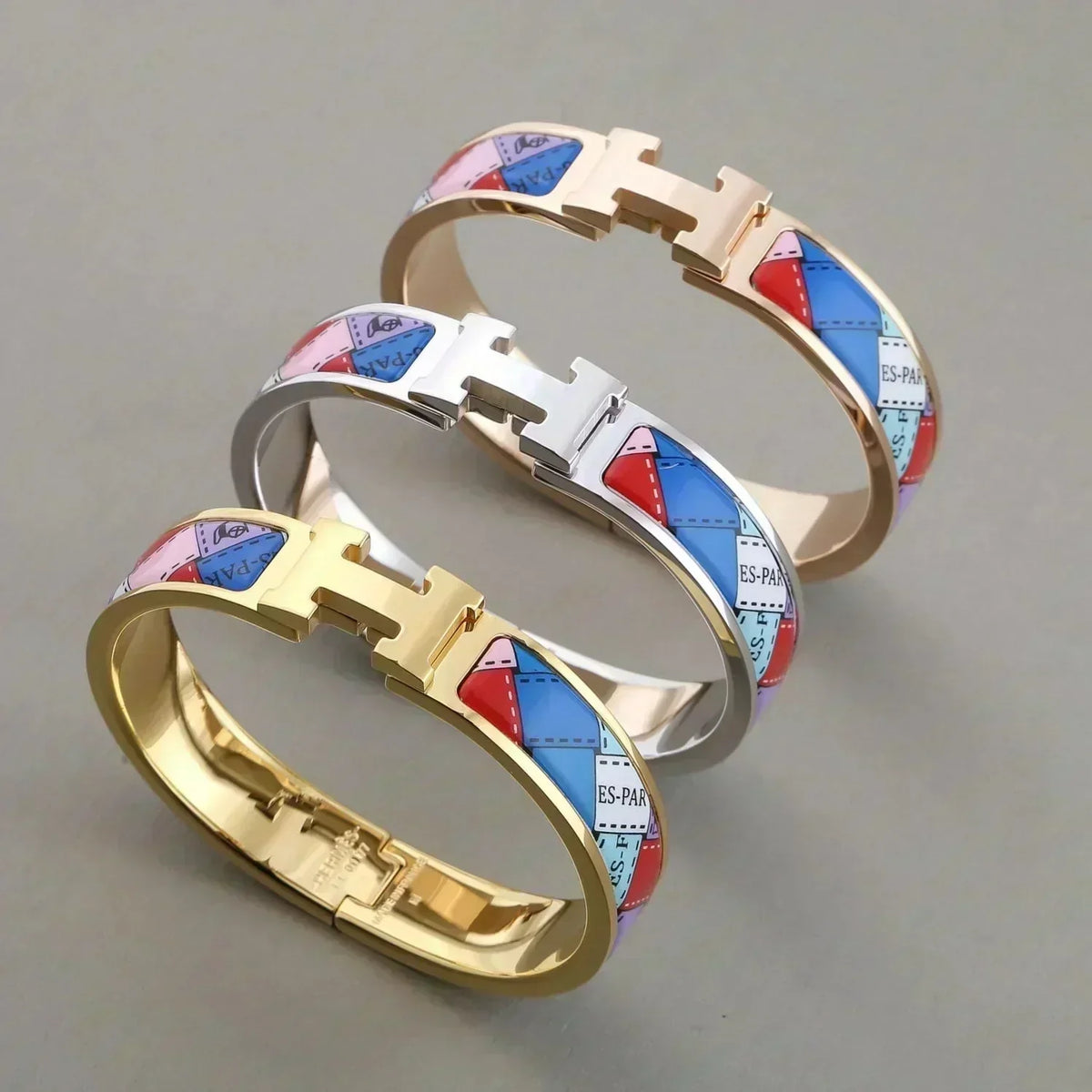 [⭐Renara]H BRACELET DOTTED BORDER 12MM