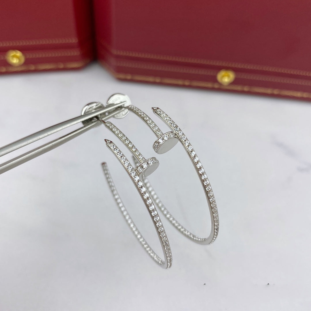 [⭐Renara]JUSTE EARRINGS FULL DIAMONDS 1.8MM