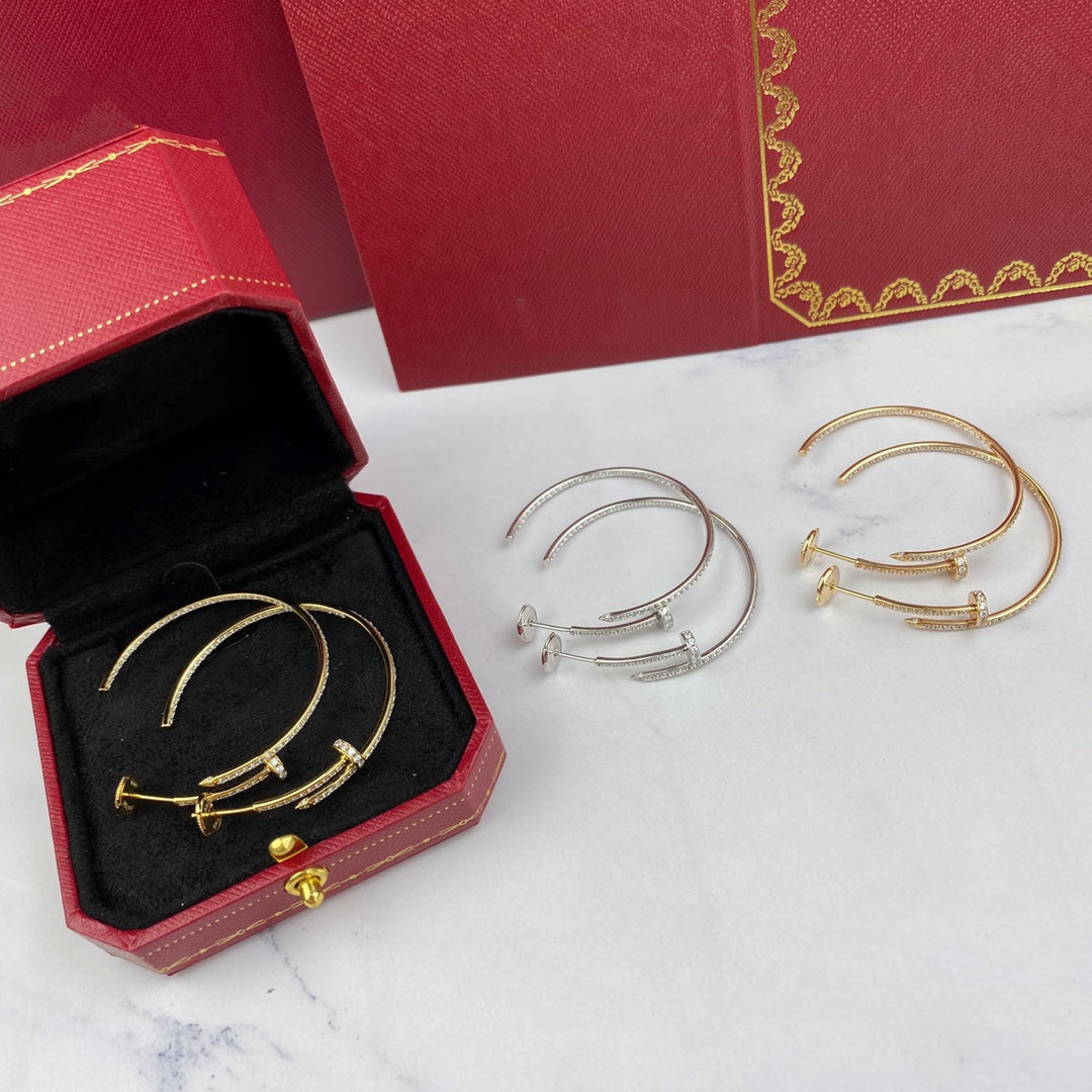 [⭐Renara]JUSTE EARRINGS FULL DIAMONDS 1.8MM