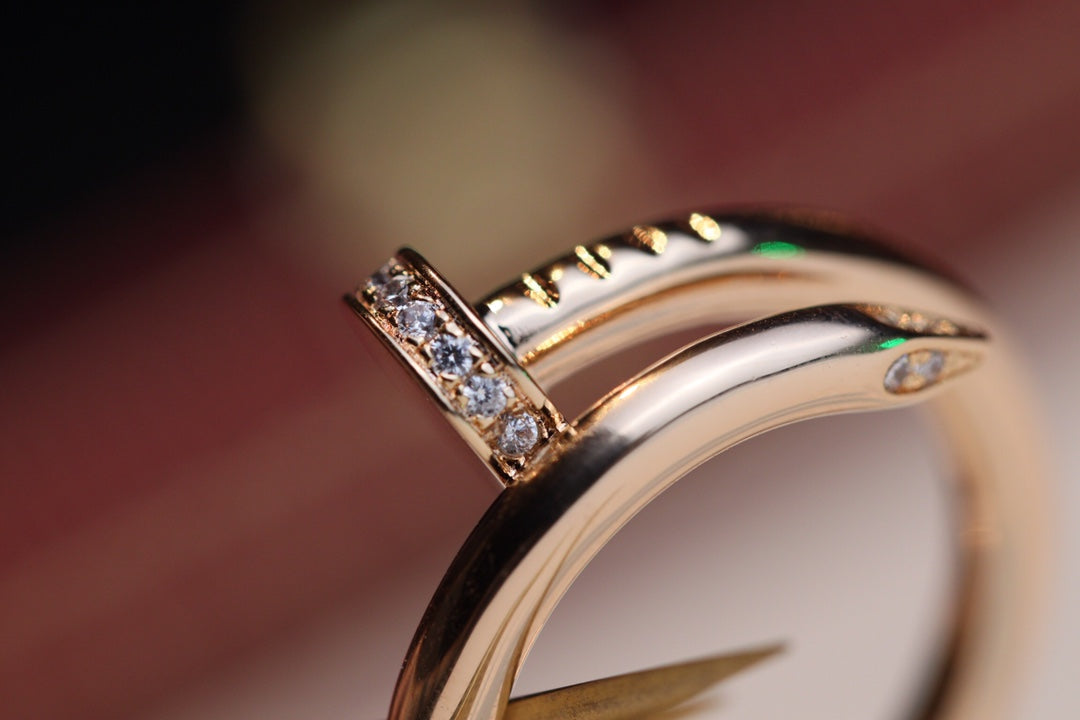 [⭐Renara]JUSTE RING 2.65MM PINK GOLD DIAMOND