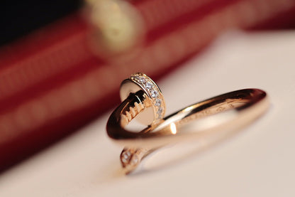 [⭐Renara]JUSTE RING 2.65MM PINK GOLD DIAMOND