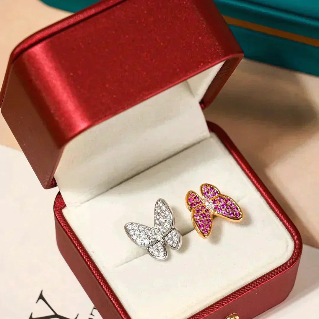 [⭐Renara]TWIN BUTTERFLY DIAMOND RING