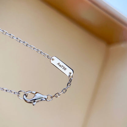 [⭐Renara]CLOVER DIAMOND NECKLACE SILVER