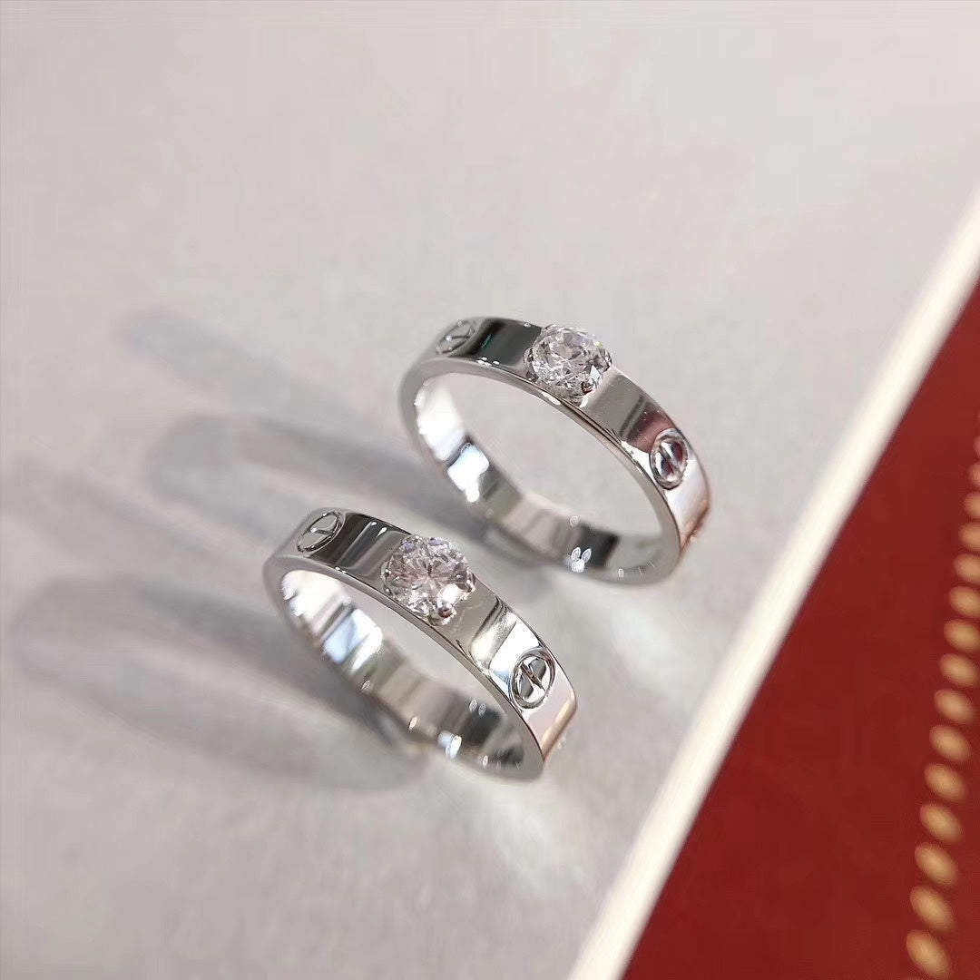[⭐Renara]LOVE RING 3.6MM 1 BIG DIAMOND