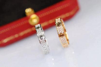 [⭐Renara]LOVE RING 3.6MM DIAMOND PAVED