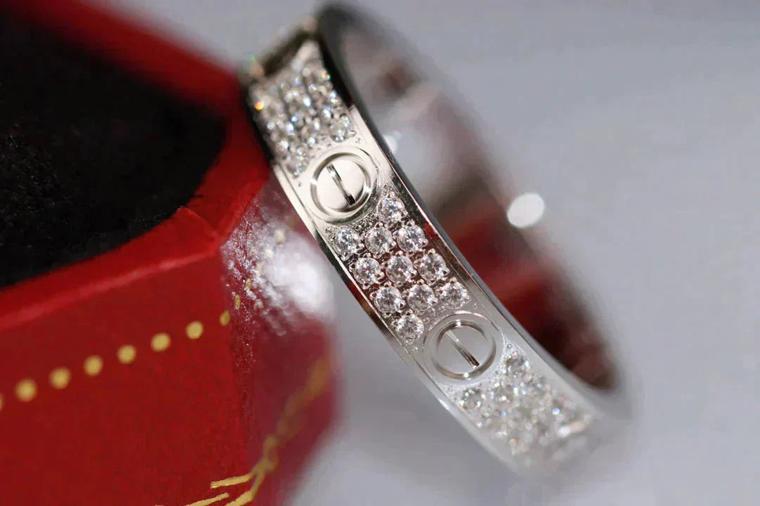 [⭐Renara]LOVE RING 3.6MM DIAMOND PAVED