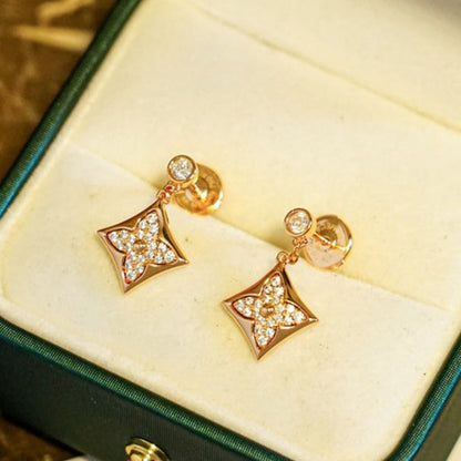 [⭐Renara]STAR DIAMONDS EARRINGS GOLD