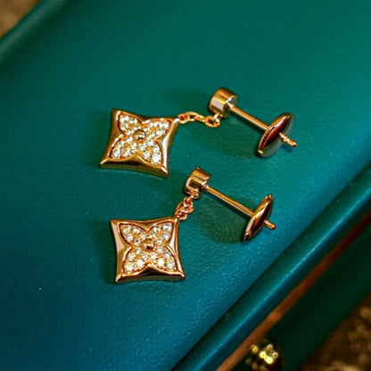 [⭐Renara]STAR DIAMONDS EARRINGS GOLD