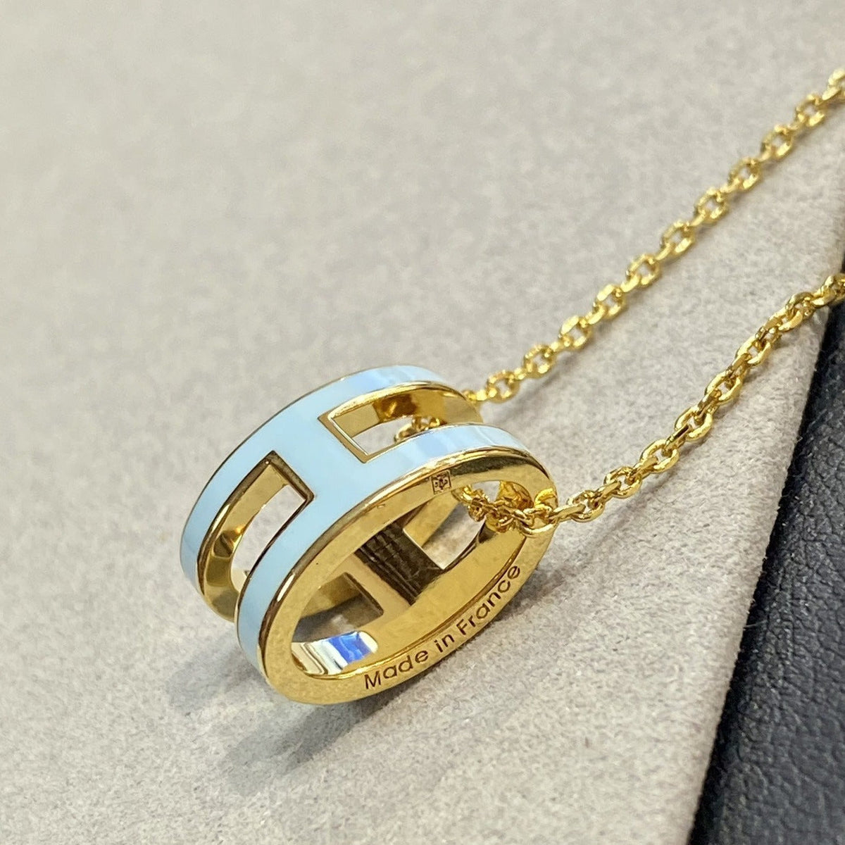 [⭐Renara]POP H LIGHT BLUE NECKLACE