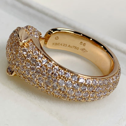 [⭐Renara]PANTHERE PINK GOLD DIAMOND RING