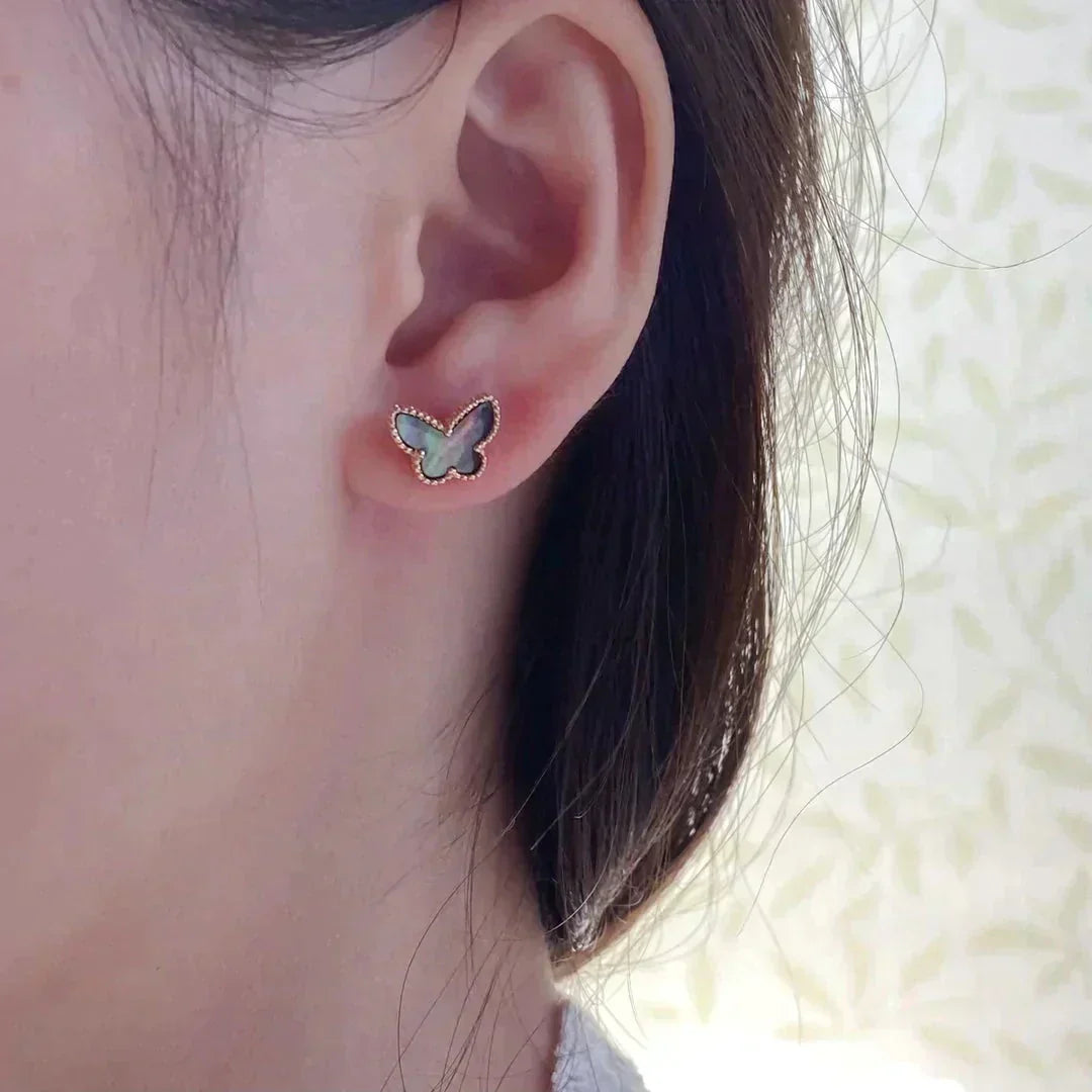 [⭐Renara]BUTTERFLY DARK MOP  EARRINGS