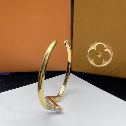 [⭐Renara]VOLTE UPSITE DOWN DIAMOND GOLD OPEN BRACELET