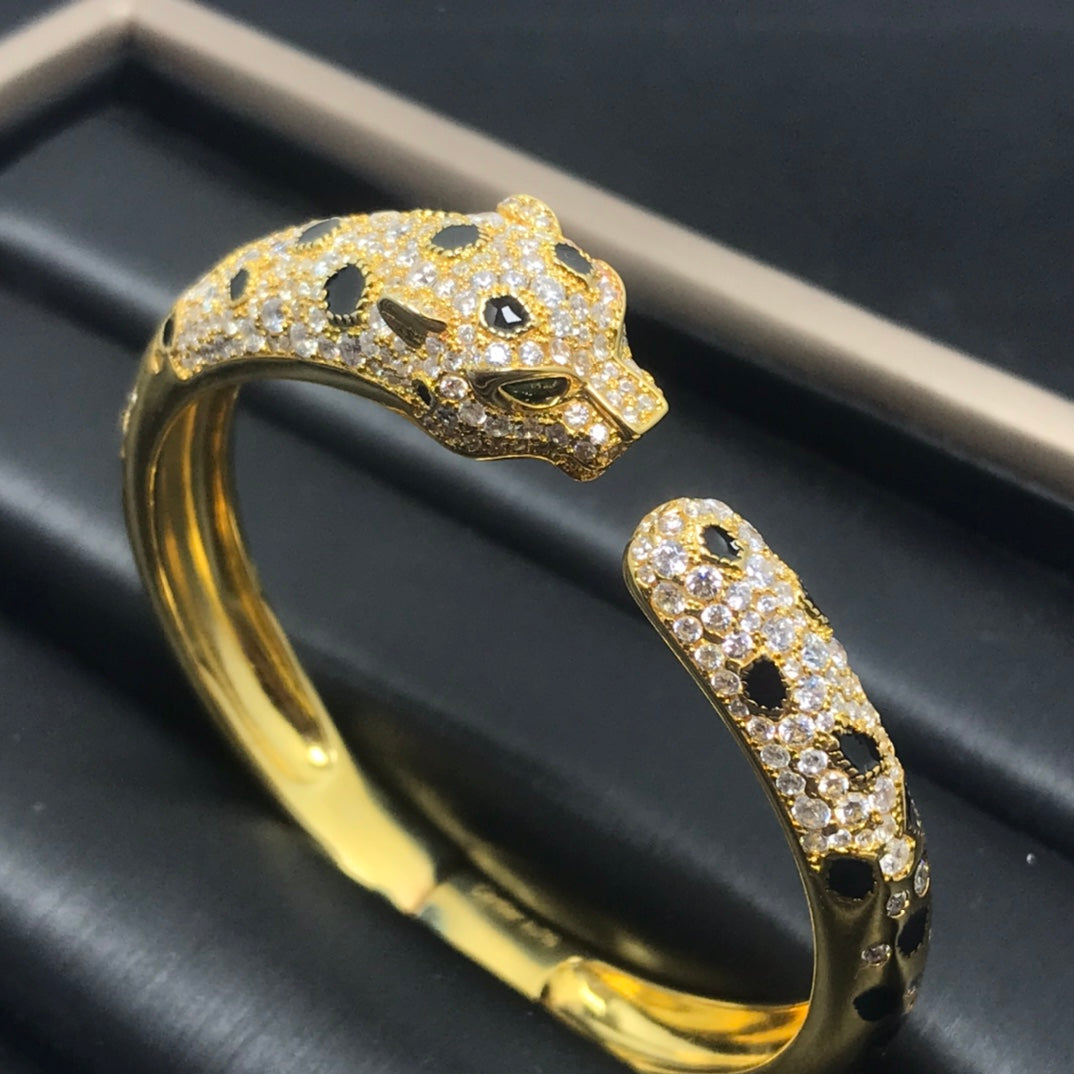 [⭐Renara]PANTHERE BIG BRACELET DIAMONDS