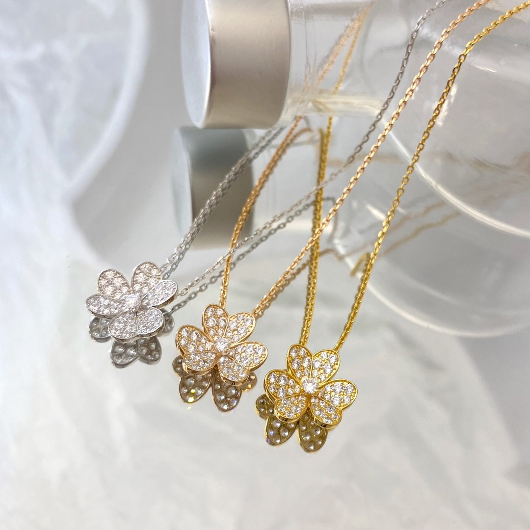 [⭐Renara]FLOWER DIAMOND NECKLACE