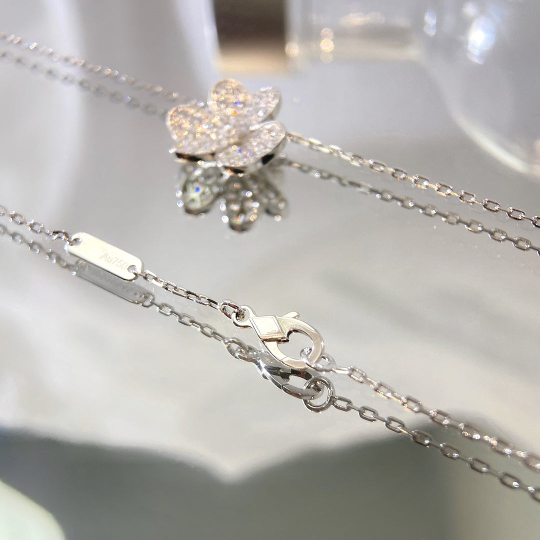 [⭐Renara]FLOWER DIAMOND NECKLACE