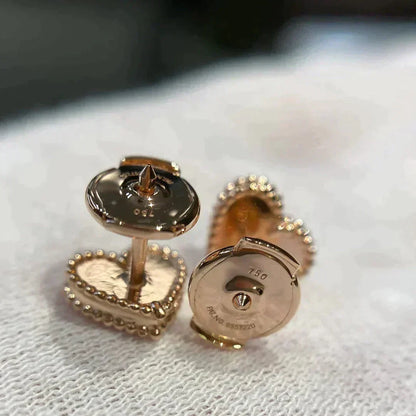 [⭐Renara]HEART CARNELIAN STUD EARRINGS