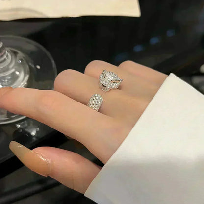 [⭐Renara]PANTHERE 5.5MM ALL DIAMOND RING