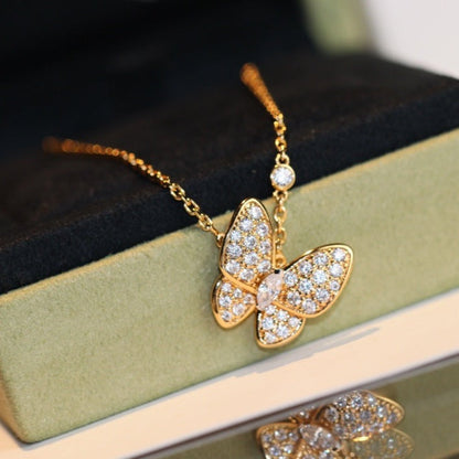 [⭐Renara]BUTTERFLY DIAMOND NECKLACE
