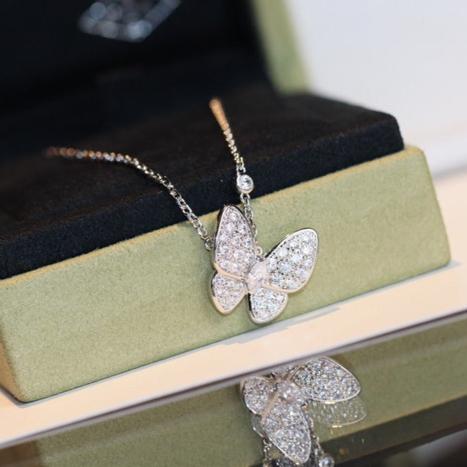 [⭐Renara]BUTTERFLY DIAMOND NECKLACE