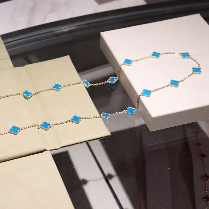 [⭐Renara]CLOVER 20 MOTIFS TURQUOISE GOLD